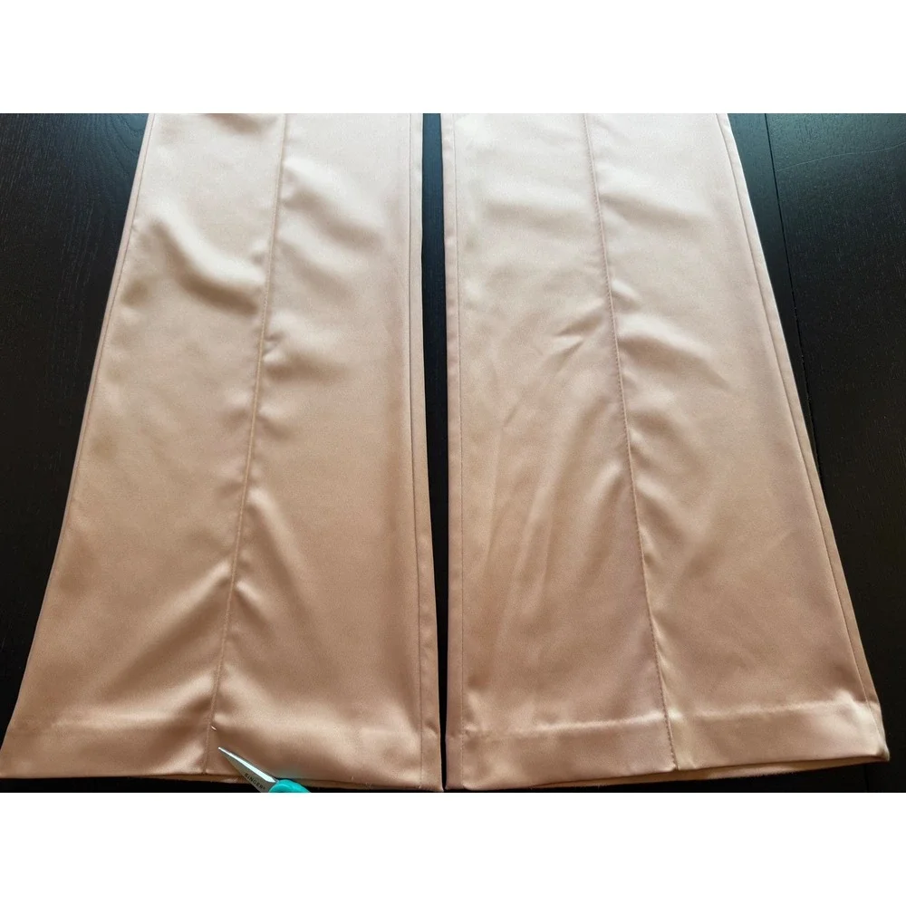 Zara Women's Blush Pink Flared Trousers - Picture 9 of 11